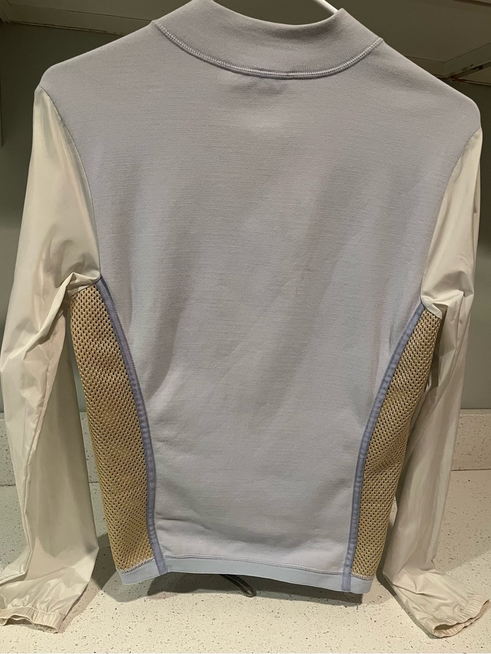 Prada Sport Y2K Ice Blue Jacket with Gold Mesh- US Size 4, Italian Size 40 - Picture 3 of 16